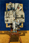 Τιμή στον Picasso - Λάδι σε μουσαμά - 130x89 - 2001